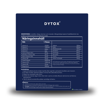 DYTOX Hangover Patch